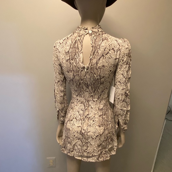 NWT Reformation Mathilda Python Mini Dress - Picture 9 of 16